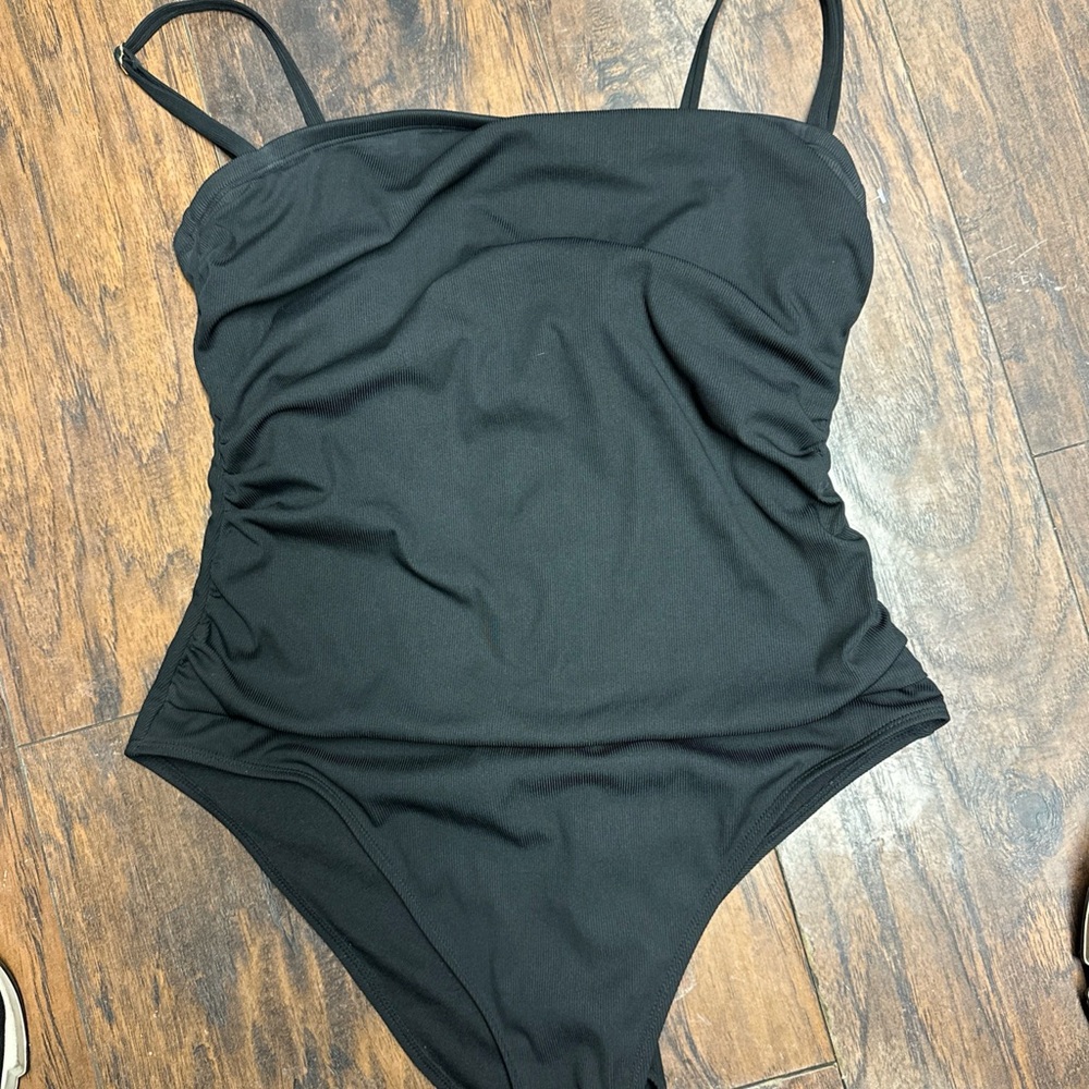 Shade & Shore Swimsuit Size XL Black Removable Adjustable Straps <<<291>>> - Picture 6 of 6